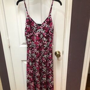 Michael Kors Pink and Black Floral Dress